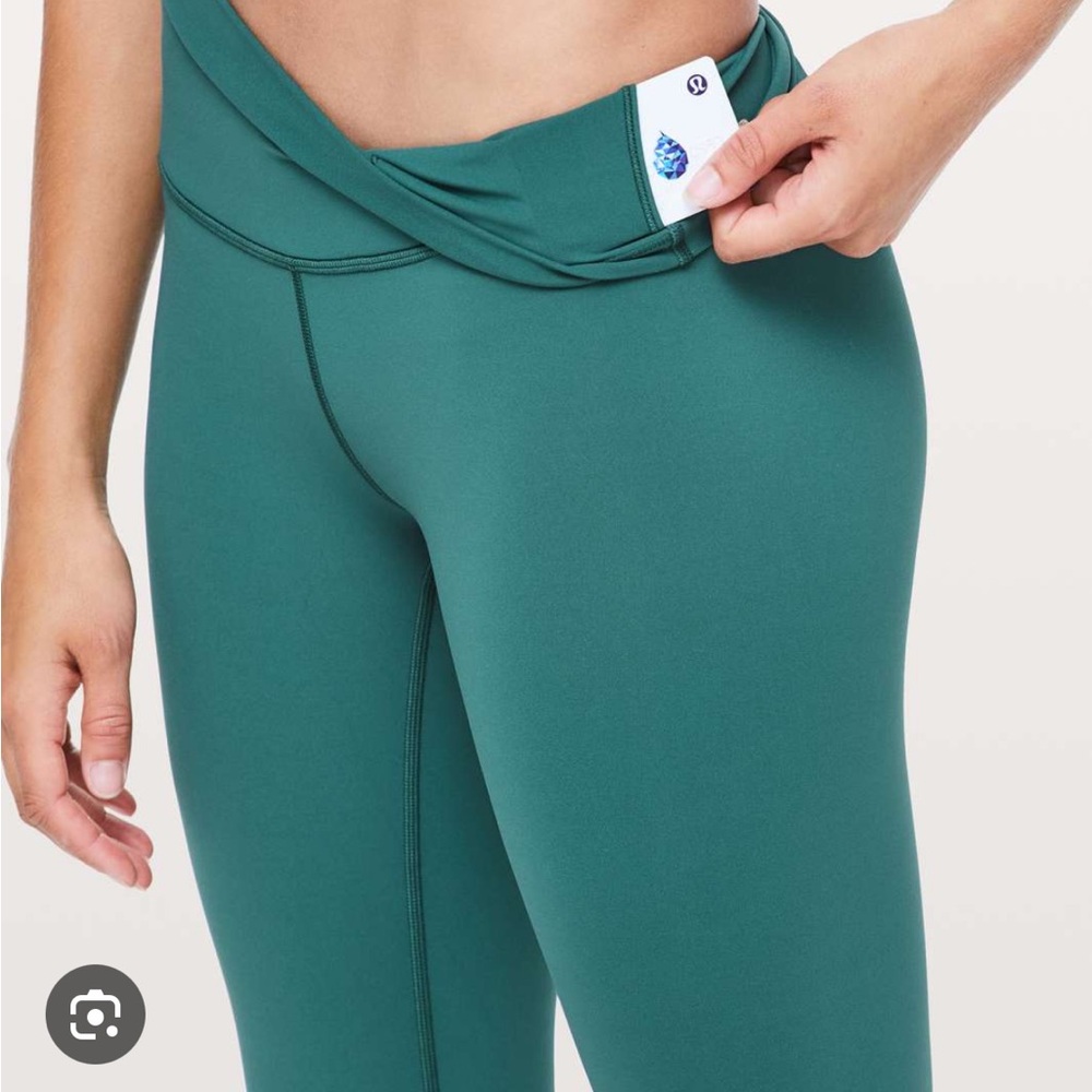Lululemon 25” Wunder Under Leggings in Jasper Green